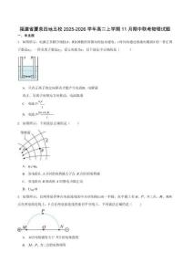 福建省廈泉五校2025-2026學(xué)年高二上學(xué)期11月期中考試物理試卷