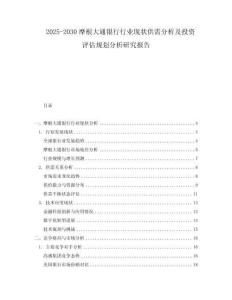 2025-2030摩根大通銀行行業(yè)現(xiàn)狀供需分析及投資評估規(guī)劃分析研究報告