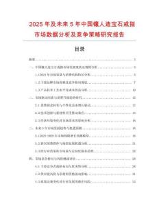 2025年及未来5年中国镶人造宝石戒指市场数据分析及竞争策略研究报告