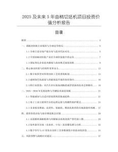 2025及未來5年曲柄切坯機項目投資價值分析報告