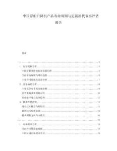 中國(guó)浮船升降機(jī)產(chǎn)品壽命周期與更新?lián)Q代節(jié)奏評(píng)估報(bào)告