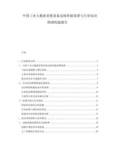 中國工業(yè)大數(shù)據(jù)采集設(shè)備邊緣智能部署與行業(yè)知識(shí)圖譜構(gòu)建報(bào)告