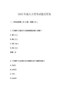2025年超人大型考試題及答案