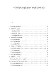 中國智能電網(wǎng)建設(shè)進(jìn)展與市場潛力分析報(bào)告