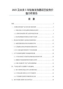 2025及未來(lái)5年貼身發(fā)熱器項(xiàng)目投資價(jià)值分析報(bào)告
