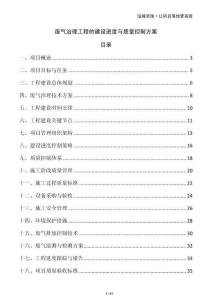 廢氣治理工程的建設(shè)進(jìn)度與質(zhì)量控制方案