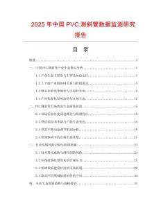 2025年中国PVC测斜管数据监测研究报告
