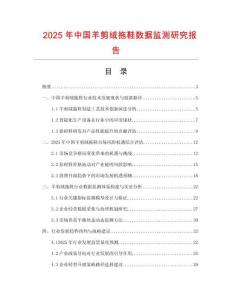 2025年中國羊剪絨拖鞋數據監(jiān)測研究報告