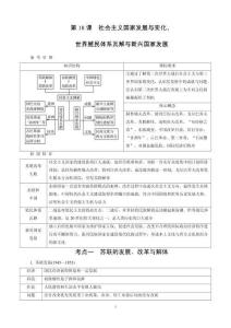 第8單元　第18課　社會主義國家發(fā)展與變化、世界殖民體系瓦解與新興國家發(fā)展(1)