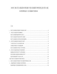 2025塞舌爾旅游業(yè)資源開發(fā)實(shí)施管理優(yōu)化及項目成本預(yù)算執(zhí)行方案編寫指南