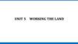 2026届高考英语人教版一轮复习课件：选择性必修第一册 UNIT 5　WORKING THE LAND