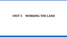 2026屆高考英語人教版一輪復習課件：選擇性必修第一冊 UNIT 5　WORKING THE LAND