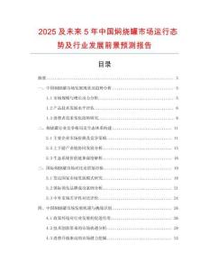 2025及未來5年中國燜燒罐市場運行態勢及行業發展前景預測報告