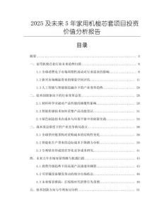 2025及未來5年家用機(jī)梭芯套項(xiàng)目投資價值分析報告
