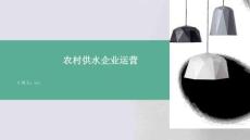 農村供水企業運營