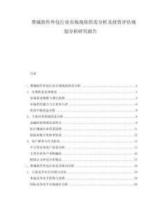 費城軟件外包行業市場現狀供需分析及投資評估規劃分析研究報告