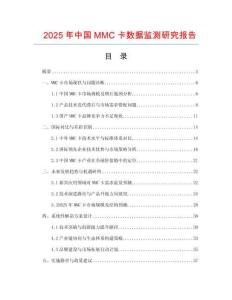 2025年中國(guó)MMC卡數(shù)據(jù)監(jiān)測(cè)研究報(bào)告