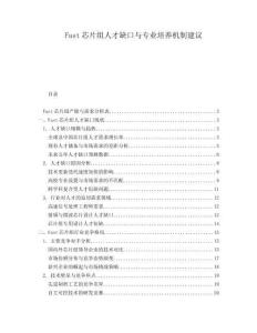 Fast芯片組人才缺口與專業(yè)培養(yǎng)機制建議