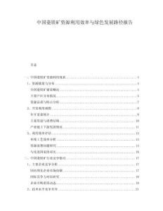 中國菱鎂礦資源利用效率與綠色發展路徑報告