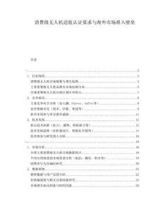 消费级无人机适航认证要求与海外市场准入壁垒