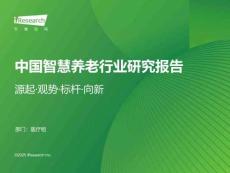 2025年中國智慧養老行業研究報告