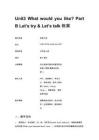 Unit3 What would you like_ Part B Let’s try & Let’s talk 教案
