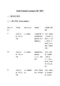 Unit 6 Useful numbers 第三課時板書設計優化與教學反思