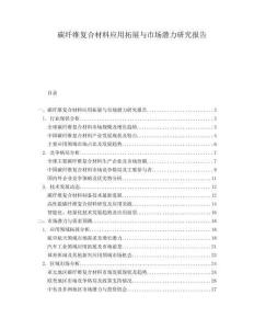 碳纖維復(fù)合材料應(yīng)用拓展與市場(chǎng)潛力研究報(bào)告