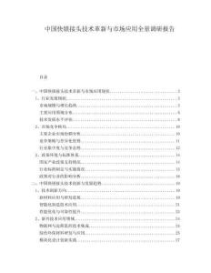 中國快鎖接頭技術(shù)革新與市場應(yīng)用全景調(diào)研報告
