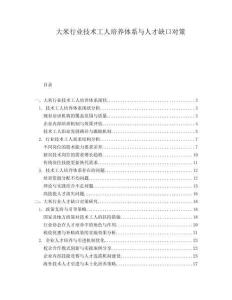 大米行業(yè)技術(shù)工人培養(yǎng)體系與人才缺口對(duì)策