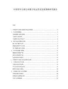 中國青年公寓行業數字化運營及發展策略研究報告