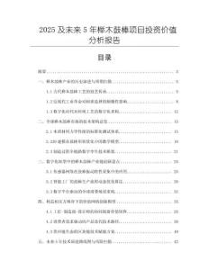 2025及未來5年櫸木鼓棒項目投資價值分析報告
