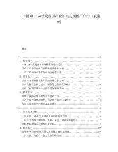 中国OLED蒸镀设备国产化突破与面板厂合作开发案例