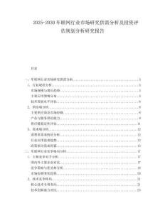 2025-2030車聯(lián)網(wǎng)行業(yè)市場(chǎng)研究供需分析及投資評(píng)估規(guī)劃分析研究報(bào)告