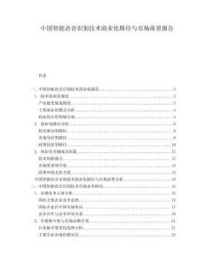 中國智能語音識別技術商業化路徑與市場前景報告