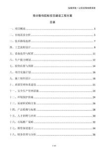 預分散母膠粒項目建設工程方案