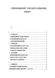 中國特種玻璃材料國產(chǎn)化替代進度與并購標的篩選標準報告
