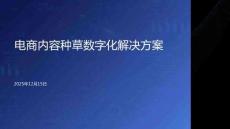 2025年電商內容種草數字化解決方案-