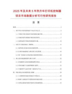 2025年及未來5年熱升華打印機(jī)控制器項(xiàng)目市場數(shù)據(jù)分析可行性研究報告