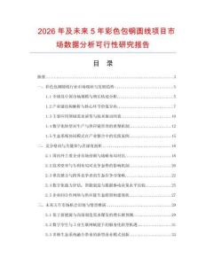 2026年及未來(lái)5年彩色包銅圓線項(xiàng)目市場(chǎng)數(shù)據(jù)分析可行性研究報(bào)告