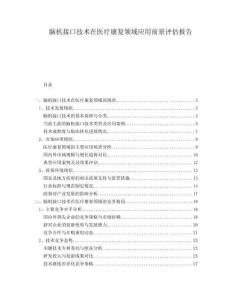 腦機接口技術在醫(yī)療康復領域應用前景評估報告