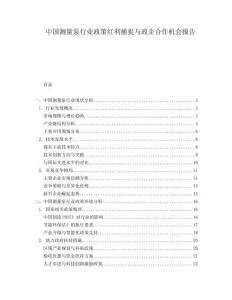 中國測量泵行業政策紅利捕捉與政企合作機會報告