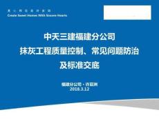 抹灰工程質(zhì)量控制、常見(jiàn)問(wèn)題防治及抹灰標(biāo)準(zhǔn)交底
