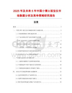 2025年及未來5年中國小博士視寶儀市場數(shù)據(jù)分析及競爭策略研究報告