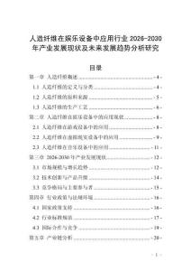 人造纖維在娛樂(lè)設(shè)備中應(yīng)用行業(yè)2026-2030年產(chǎn)業(yè)發(fā)展現(xiàn)狀及未來(lái)發(fā)展趨勢(shì)分析研究