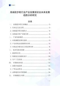 高端徒步鞋行業產業發展現狀及未來發展趨勢分析研究