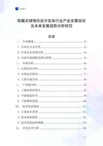 隱藏式儲物仿皮沙發床行業產業發展現狀及未來發展趨勢分析研究