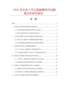 2025及未來5年中國碳素筆市場數(shù)據(jù)分析研究報告
