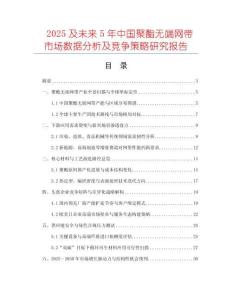 2025及未來5年中國聚酯無端網(wǎng)帶市場數(shù)據(jù)分析及競爭策略研究報(bào)告