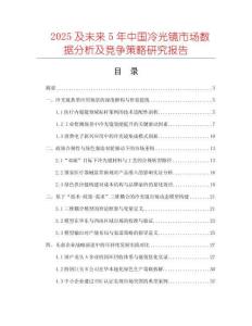 2025及未來5年中國冷光鏡市場數(shù)據(jù)分析及競爭策略研究報告